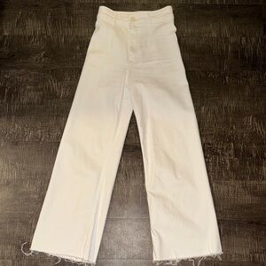 Zara High Rise Women Jeans - White